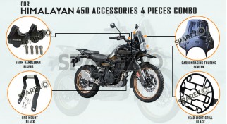 Fit For Royal Enfield New Himalayan 450 Accessories 4 Pcs Combo Pack